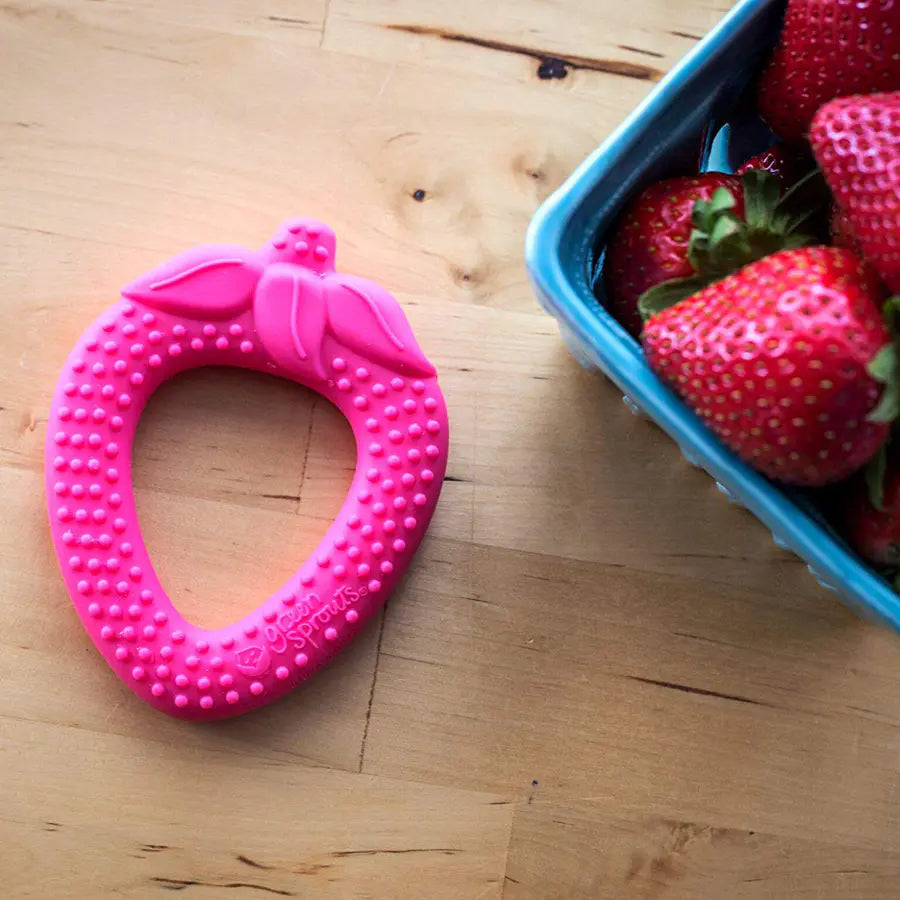 Green Sprouts Silicone Fruit Teether-Apple Green Sprouts Silicone Fruit Teether-Apple