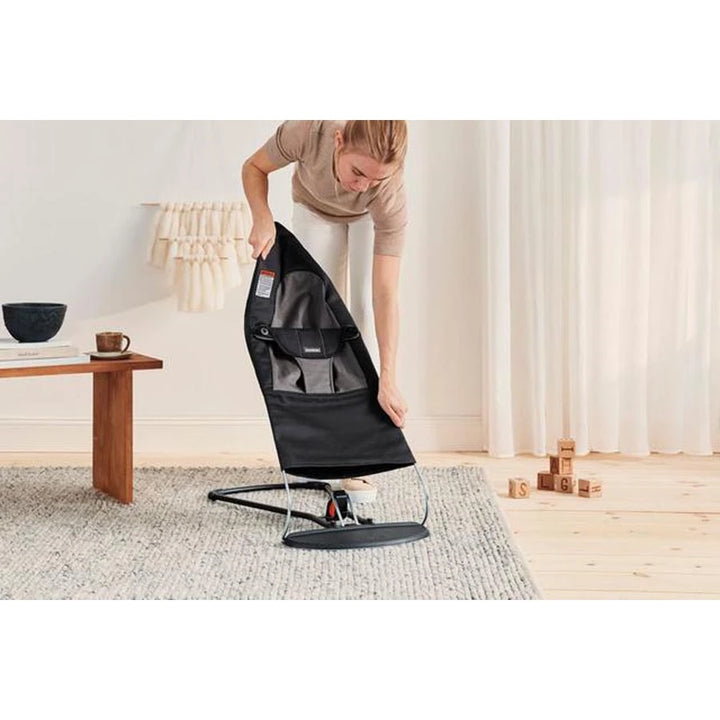 Babybjorn Bouncer Balance Soft Woven (Black/Dark Grey)