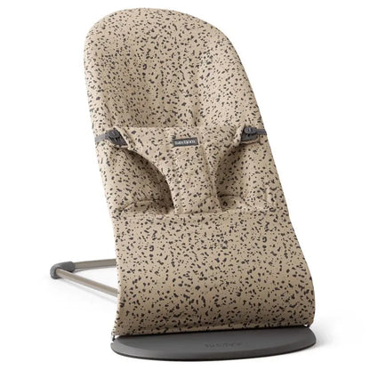Babybjorn Bouncer Bliss Classic Quilt Cotton Print Woven (Beige/Dark Grey)