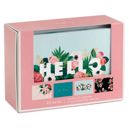 Hallmark Thoughtful Florals Assorted Blank Note Cards (Pack of 40)