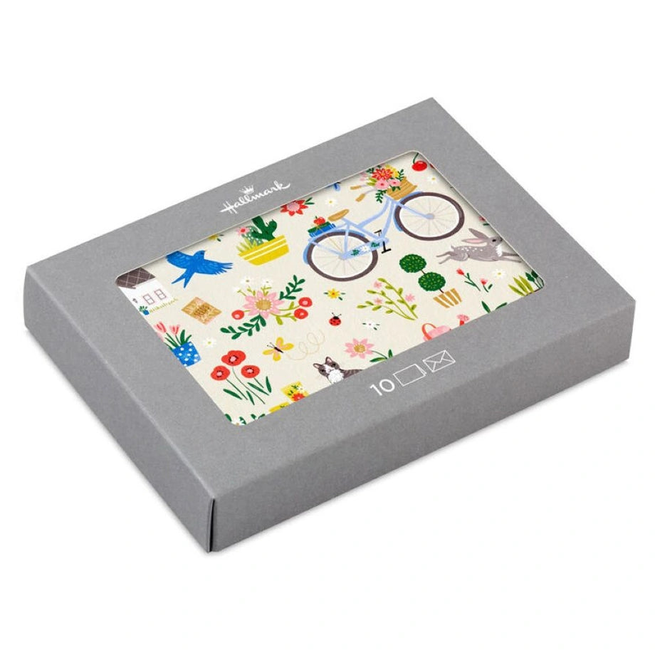 Hallmark Garden Charm Blank Note Cards (Pack of 10)