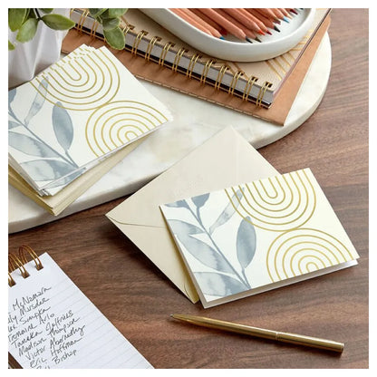 Hallmark Arches and Eucalyptus Blank Note Cards (Pack of 10)