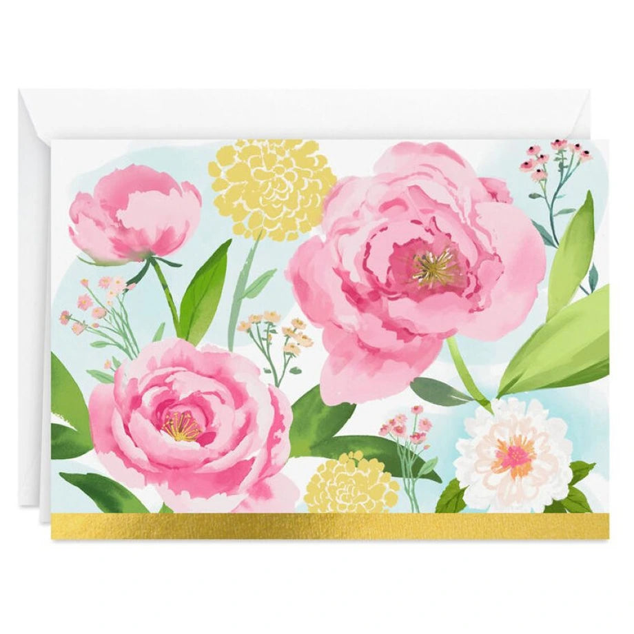 Hallmark Painterly Flowers Blank Note Cards (Pack of 10)