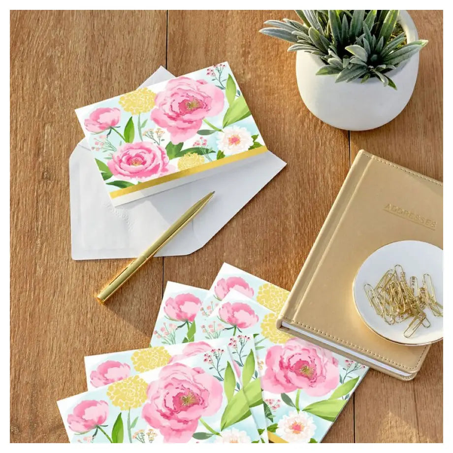 Hallmark Painterly Flowers Blank Note Cards (Pack of 10)