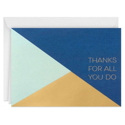 Hallmark Modern Geometric Blank Thank-You Notes (Pack of 10)