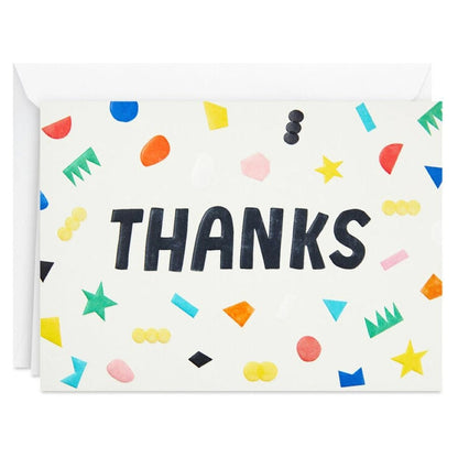 Hallmark Scattered Confetti Blank Thank-You Notes (Pack of 24)