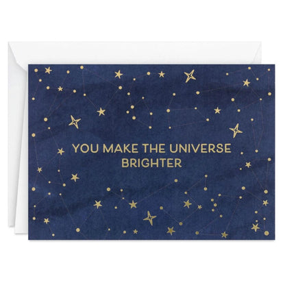 Hallmark Starry Blue “You Make the Universe Brighter” Thank-You Notes (Pack of 10)