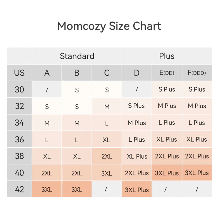 Momcozy All-in-One Super Flexible Pumping Bra - Medium (Beige)