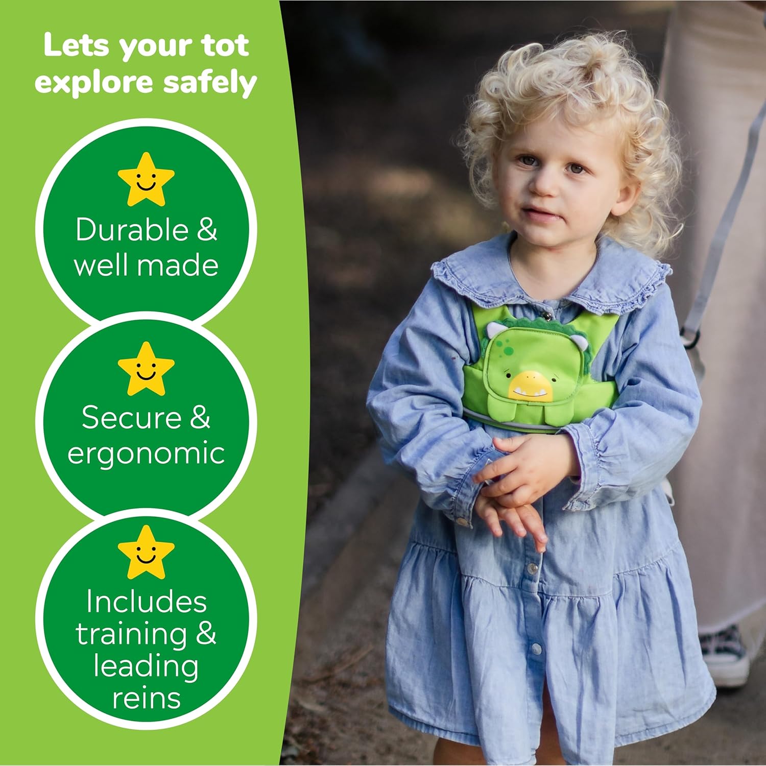 Trunki Toddlepak Walking Reins/Safety Harness (Dudley Dinosaur) Trunki Toddlepak Walking Reins/Safety Harness (Dudley Dinosaur)