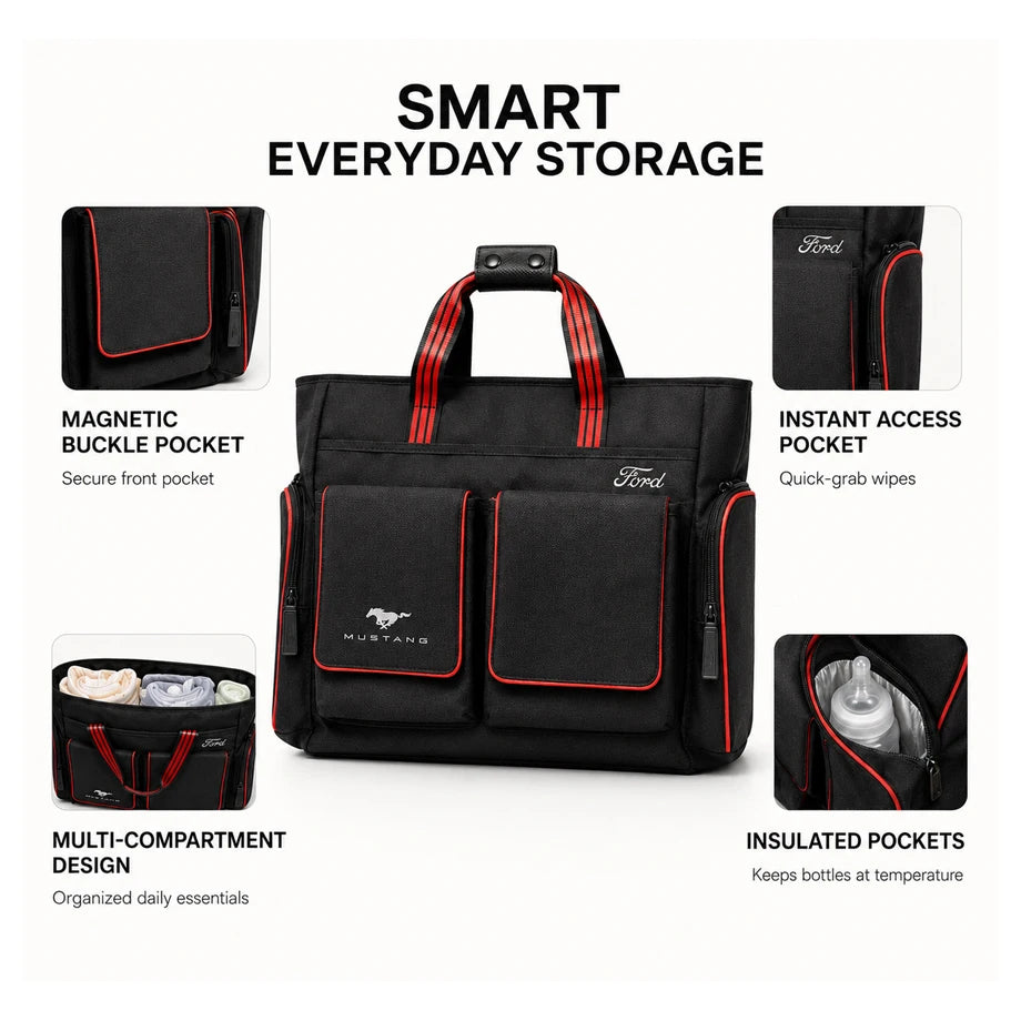 Ford Mustang Pit Stop Diaper Bag
