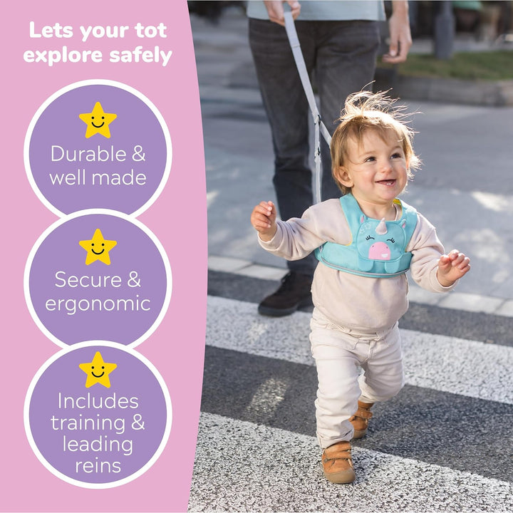 Trunki Toddlepak Walking Reins/Safety Harness (Una Unicorn)
