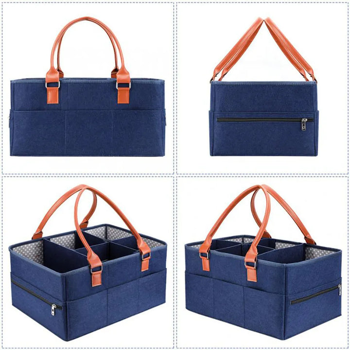 Little Story Premium Diaper Caddy (Blue)