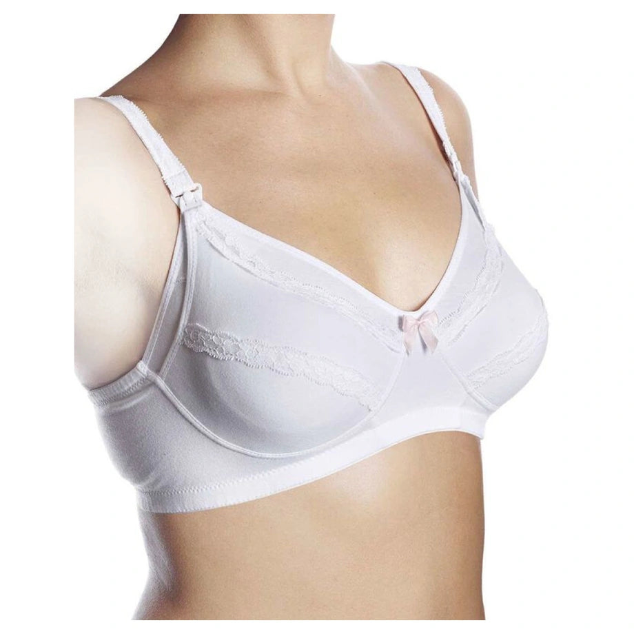 Chicco Nursing Bra in White Cotton