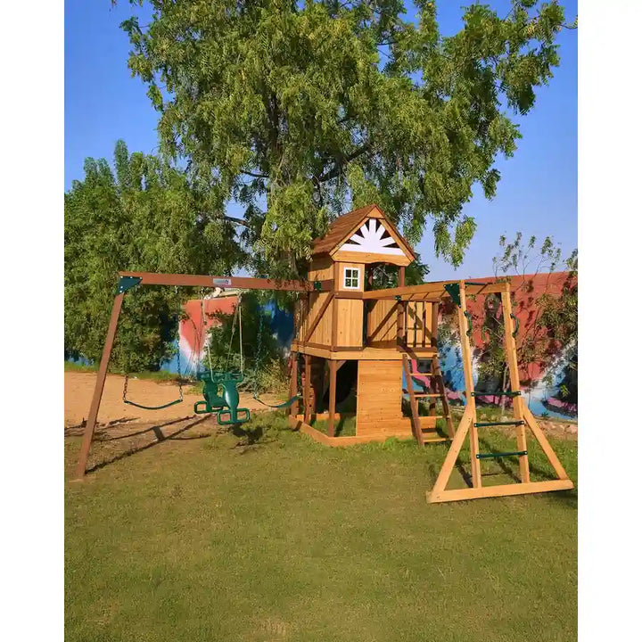 Dynamic Sports Arabian Ibex Wooden Swing Set