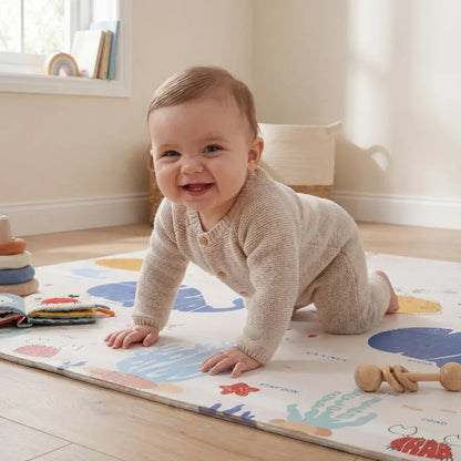 Snuggle Baby Reversible Folding Playmat Shark