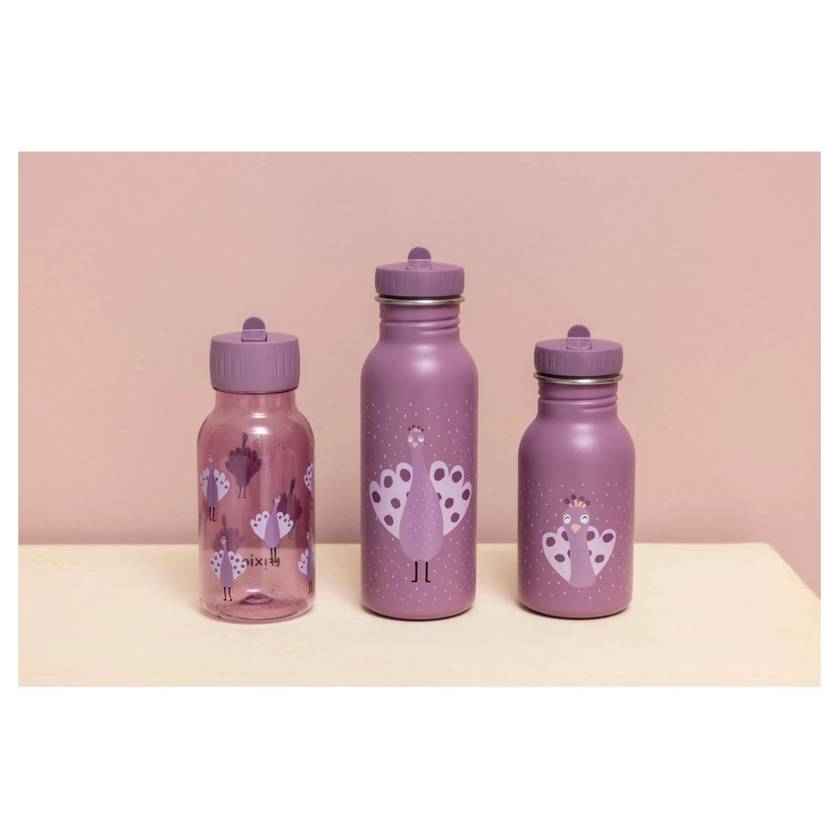 Trixie Stainless Steel Water Bottle 350ml (Mrs. Peacock)