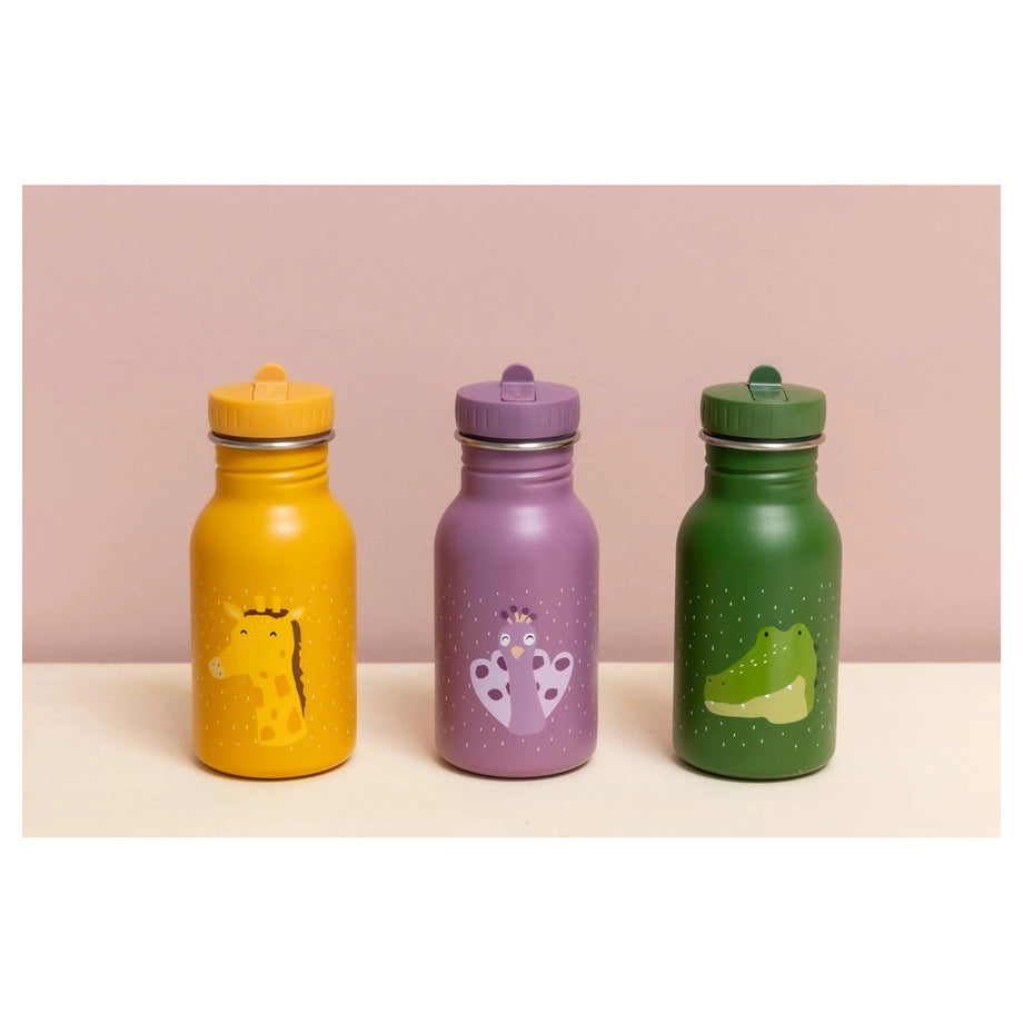 Trixie Stainless Steel Water Bottle 350ml (Mrs. Peacock)