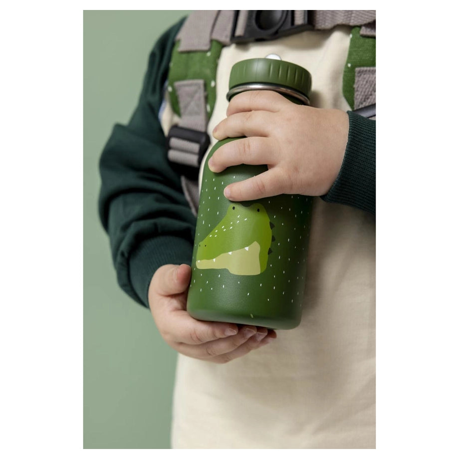 Trixie Stainless Steel Water Bottle 350ml (Mr. Alligator)