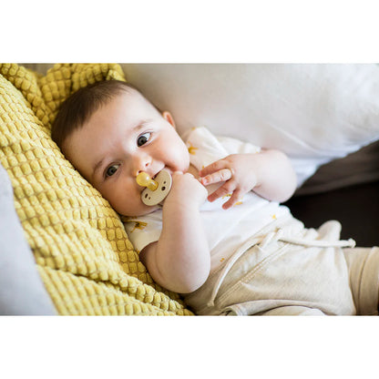 Nip Cherry Round Soother 6m+(Beige/Dark Green)

