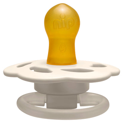 Nip Newborn Cherry Round Latex Eco-Friendly Soother (Orange/Brown)