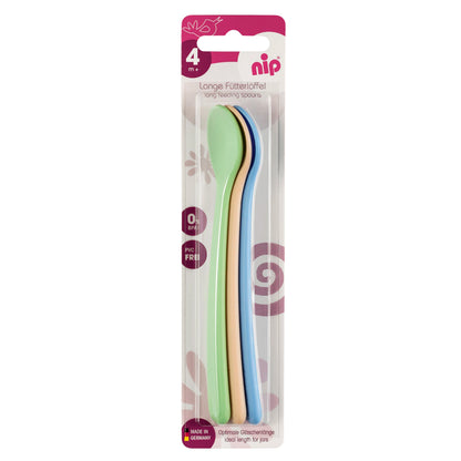 Nip Long Feeding Spoon Multicolor (Pack of 3)
