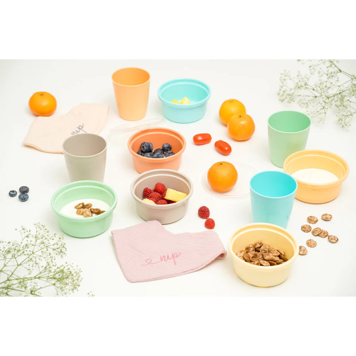 Nip Snackbox Stackable Baby Food Storage Pastel Multicolor (Pack of 6)