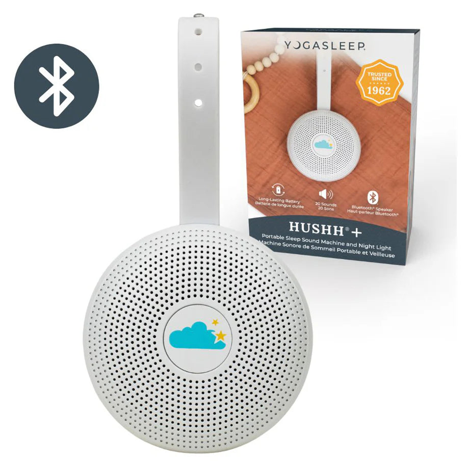 Yogasleep Hushh+ Portable White Noise Sound Machine with Night Light & App Control