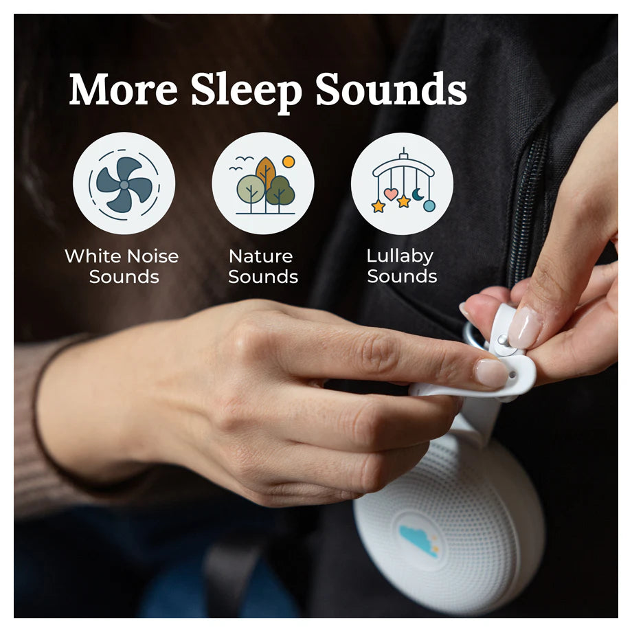 Yogasleep Hushh+ Portable White Noise Sound Machine with Night Light & App Control