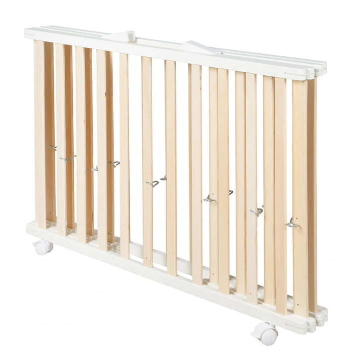 Roba Wooden Foldable Playpen 74 x 100 cm (White)