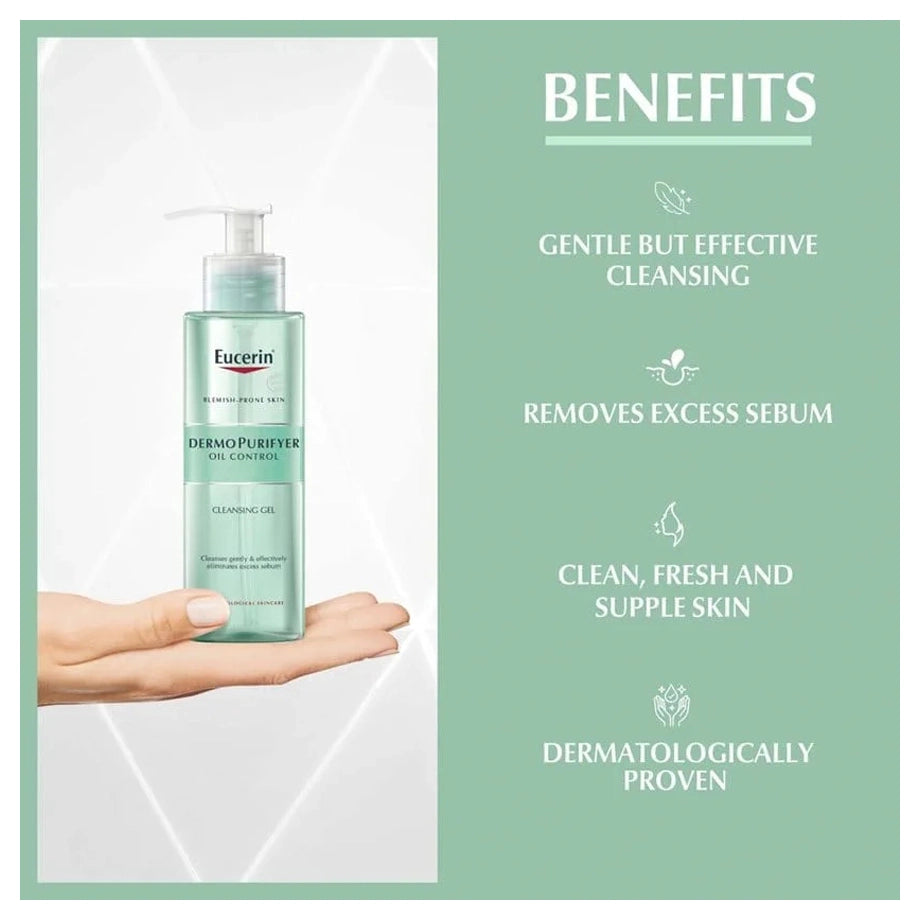 Eucerin Dermo Purifyer Oil Control Cleansing Gel (200 ml)