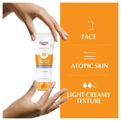 Eucerin Sensitive Protect Sun Face Cream SPF50+ (50 ml)