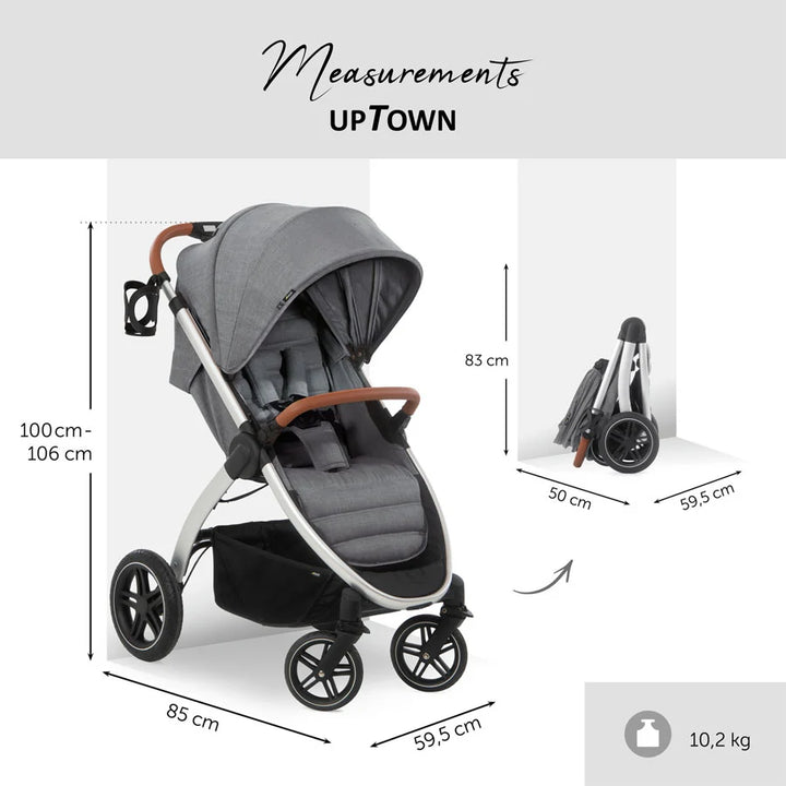 Hauck Uptown Standard Stroller Grey Best price at Halamama