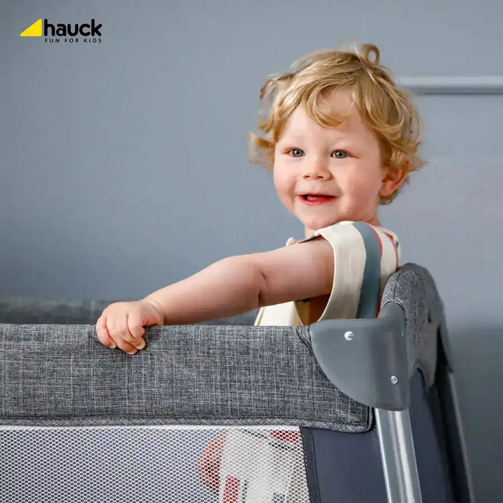 hauck play n relax center melange charcoal Hauck Travel Playard Center in Charcoal