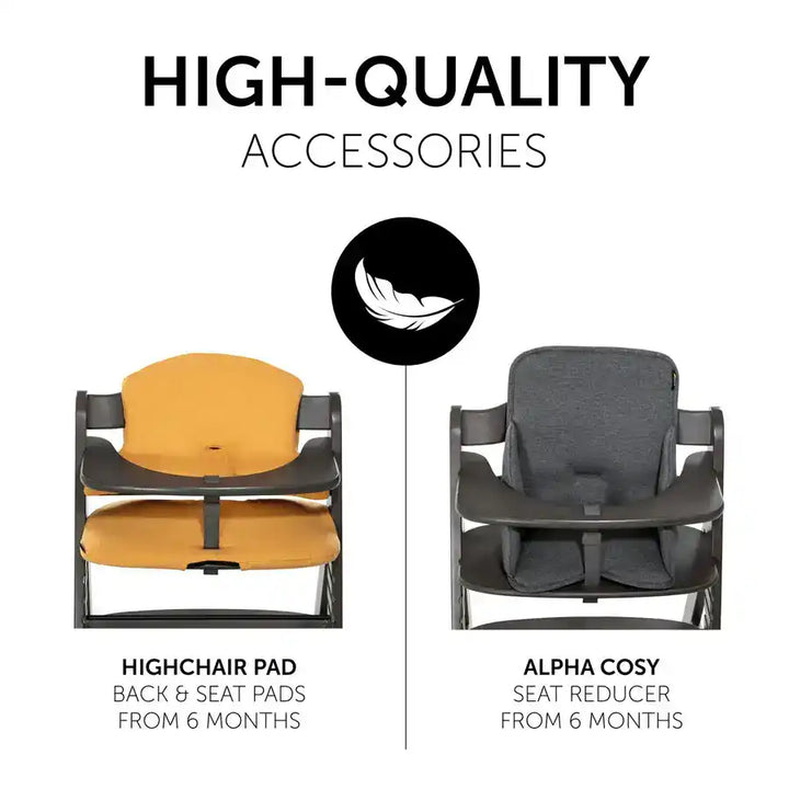 hauck alpha cosy select Hauck Alpha+ Select High Chair - Charcoal