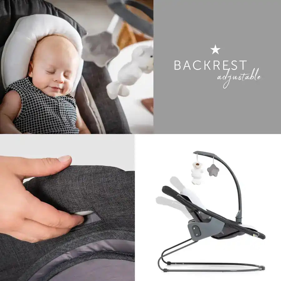 Hauck Bouncers Alpha Bouncer Deluxe (Grey)