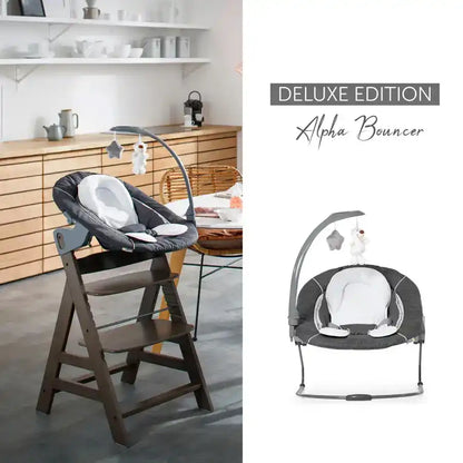 Hauck Bouncers Alpha Bouncer Deluxe (Grey)