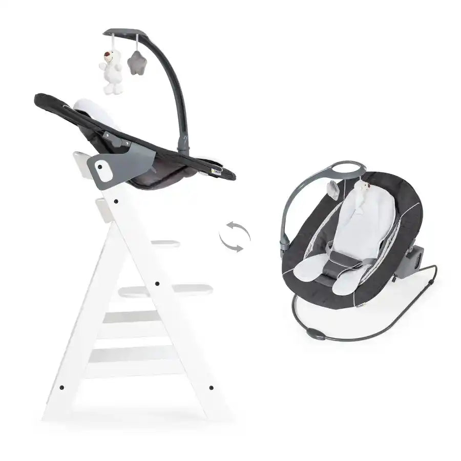 Hauck Bouncers Alpha Bouncer Deluxe (Grey)