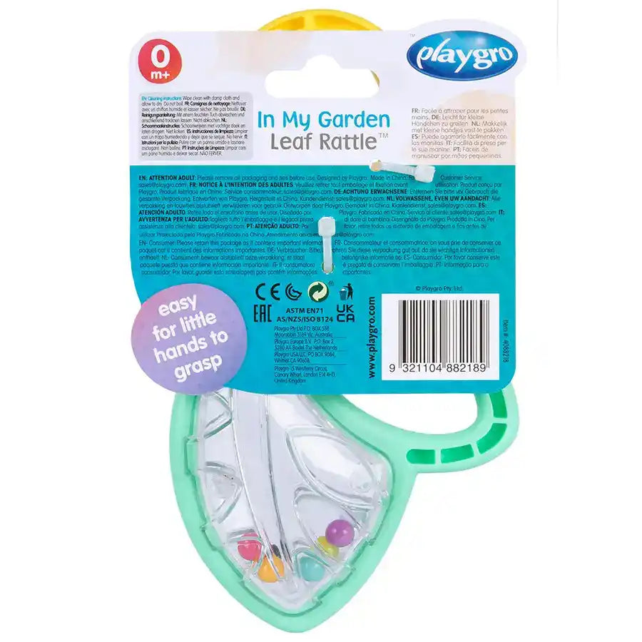 Playgro In My Garden Leaf Rattle