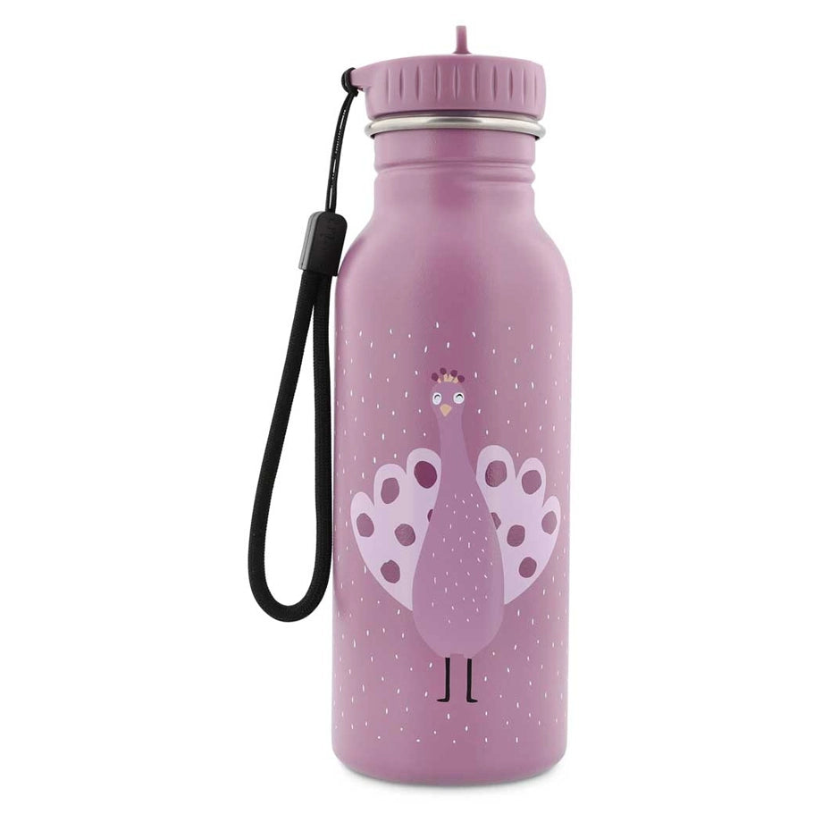 Trixie Stainless Steel Water Bottle 500ml (Mrs. Peacock)