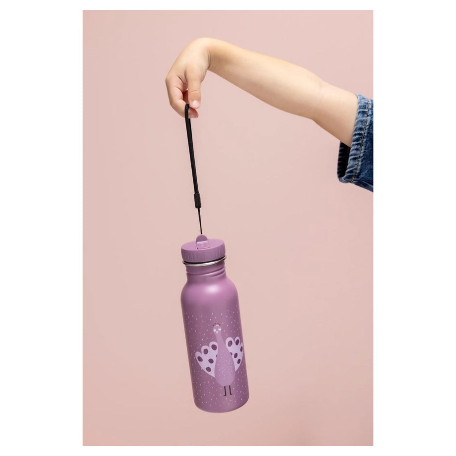 Trixie Stainless Steel Water Bottle 500ml (Mrs. Peacock)