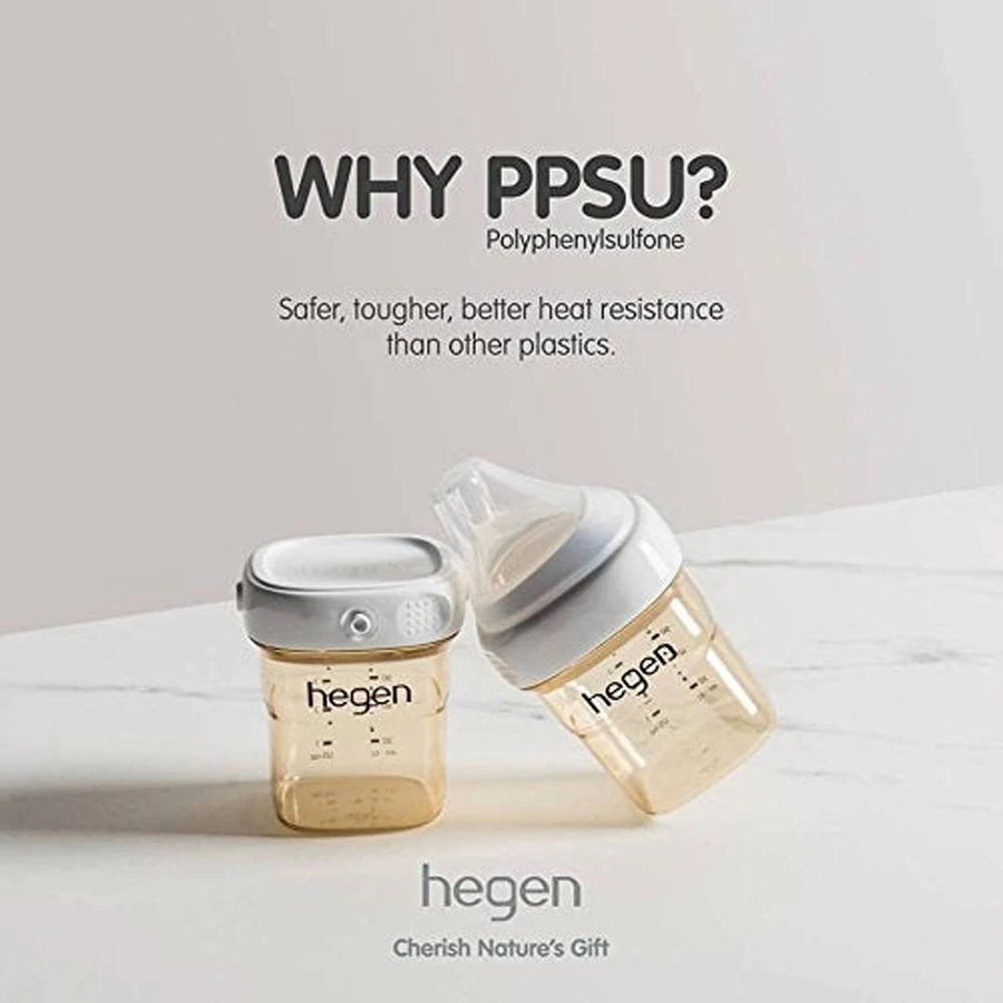 Hegen PCTO 240ml/8oz Feeding Bottle PPSU (Pack of 2)