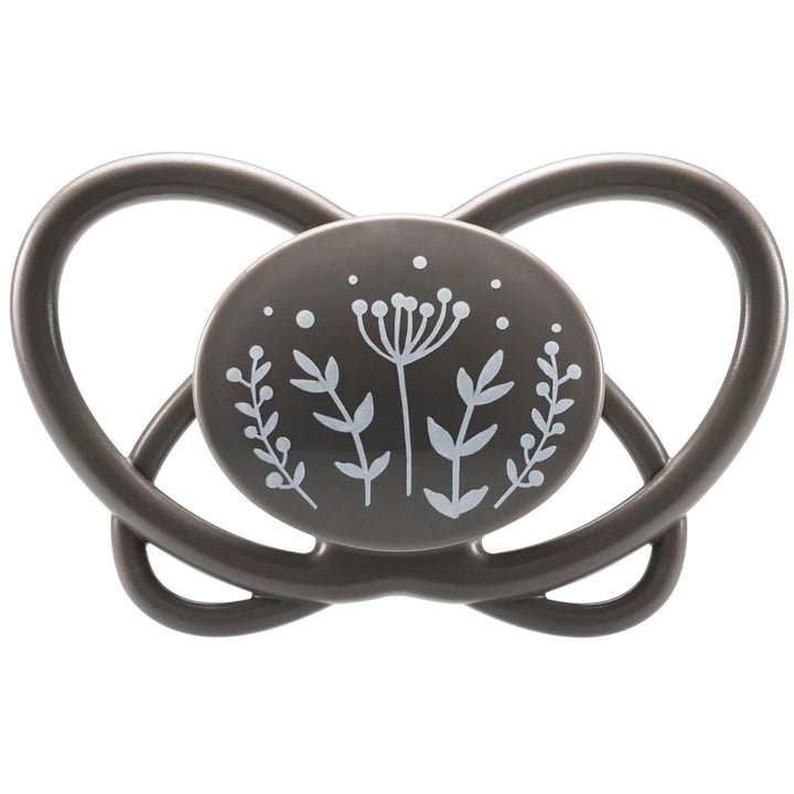 Nip Butterfly Soother With Sterilizer Box Pack of 2 (Grey) 0-6 months