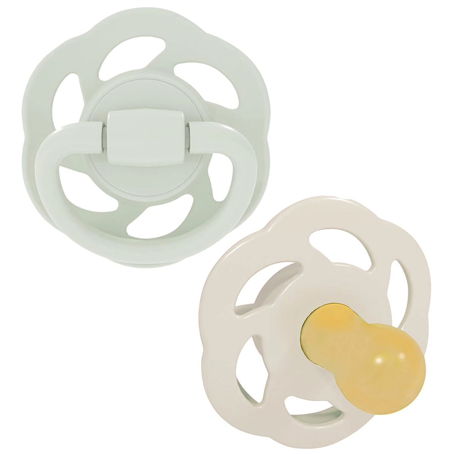 Nip Newborn Cherry Round Latex Eco-Friendly Soother (Green/Brown)