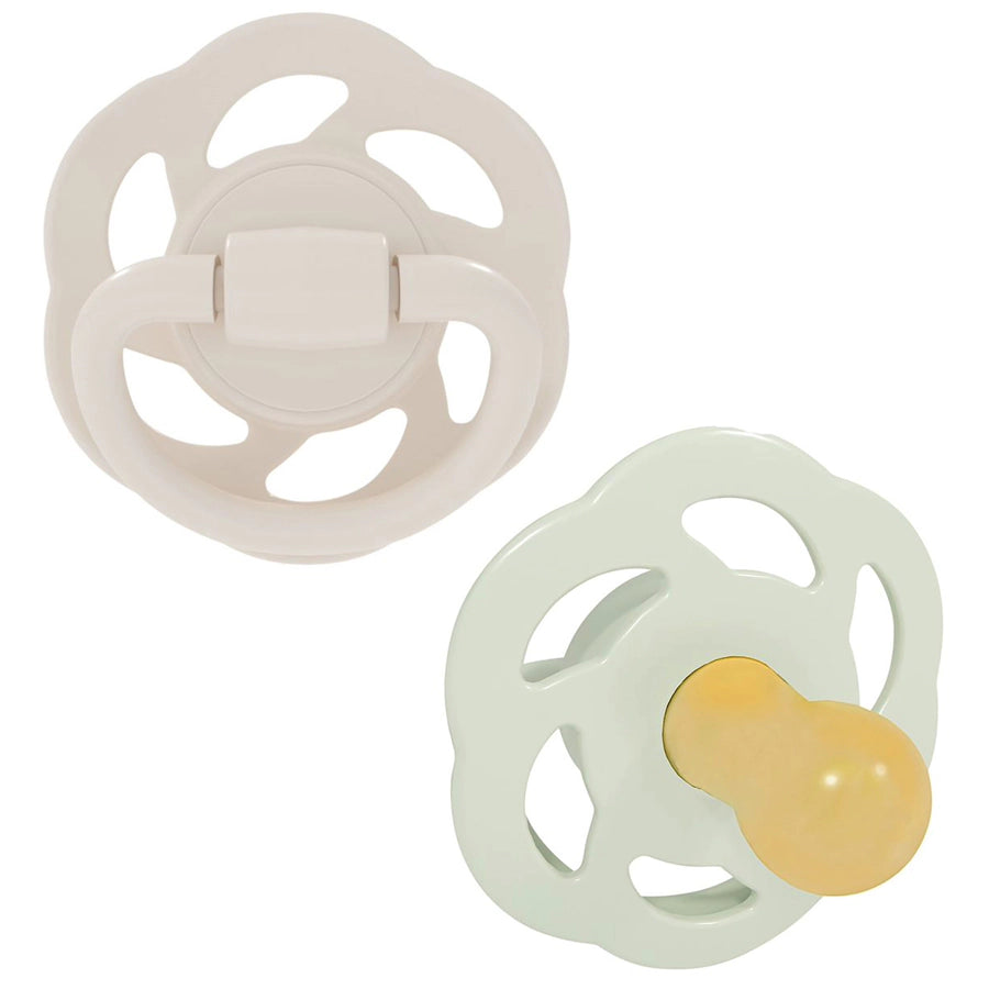 Nip Newborn Cherry Round Latex Eco-Friendly Soother (Green/Brown)