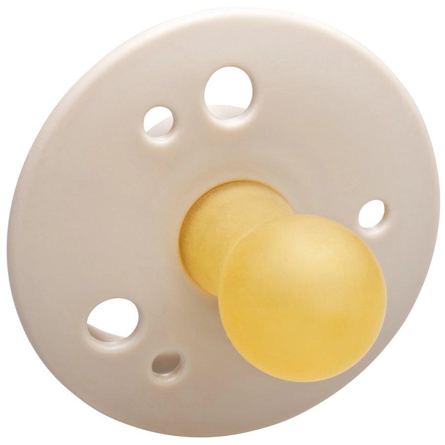 Nip Cherry Round Latex Eco-Friendly Soother (Brown/Beige) 6m+