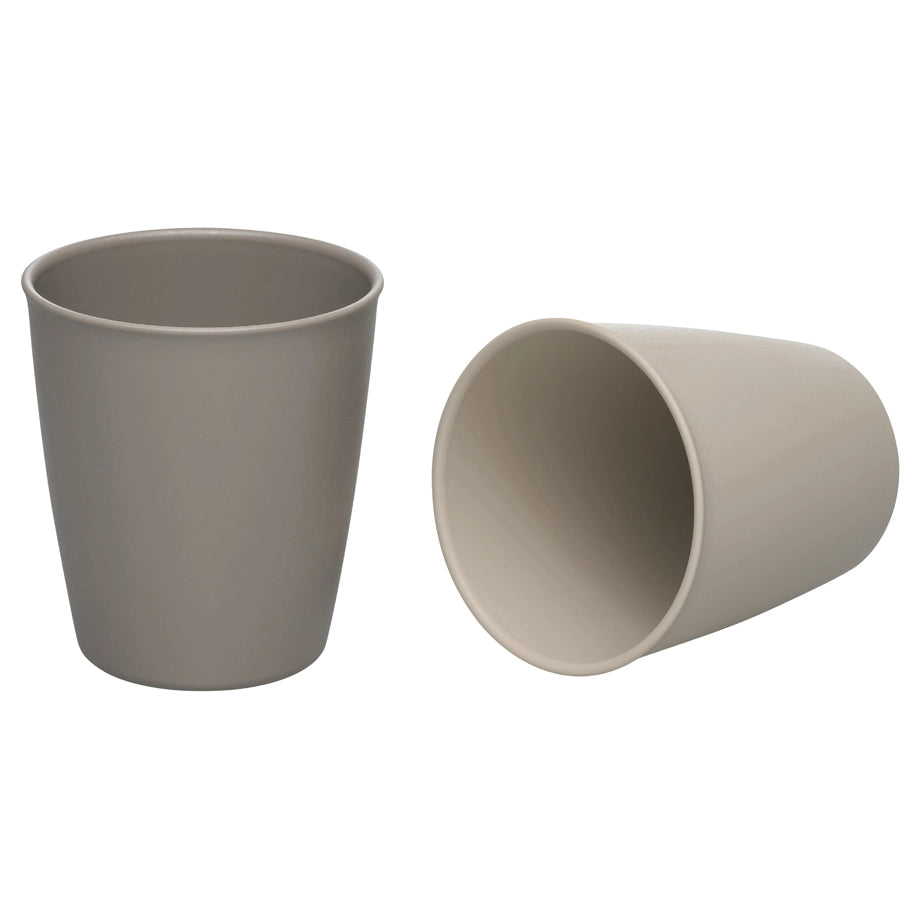 Nip Stackable & Eco-Friendly Drinking Beaker Pack of 2 (Grey)