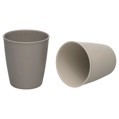 Nip Stackable & Eco-Friendly Drinking Beaker Pack of 2 (Grey)