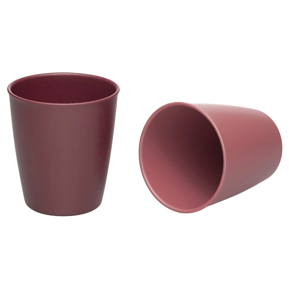 Nip Stackable & Eco-Friendly Drinking Beaker Pack of 2 (Red)