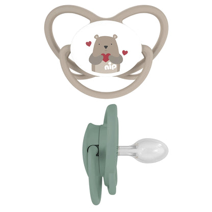 Nip Butterfly Soother Silicone (Brown & Green 5-18M)