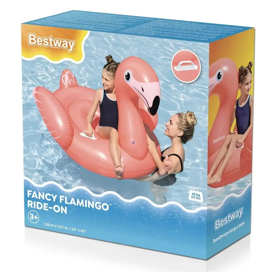 Bestway Fancy Flamingo Ride-On (1.38 m x 1.07 m)